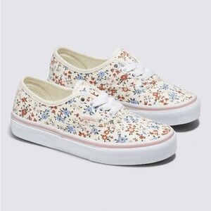Vans "Off the Wall" Floral Kid's Sneakers  Slip-on Canvas Shoes Size 13